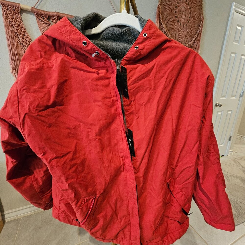 Red Zip Up Jacket - Picture 1 of 8